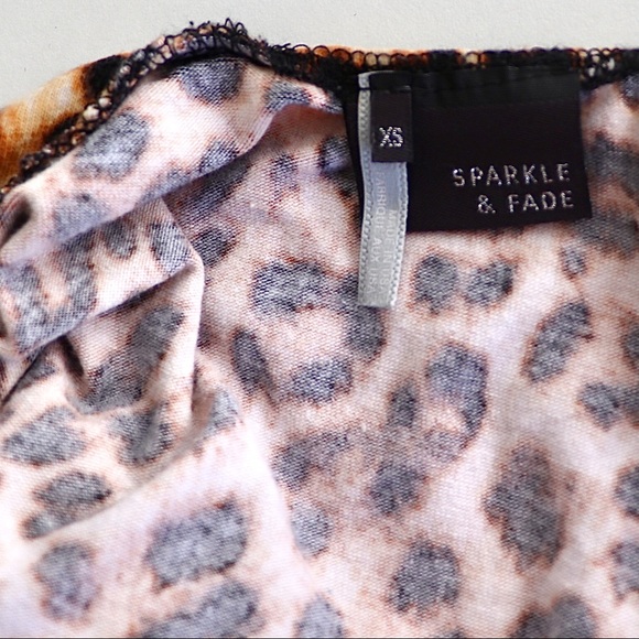 silence & noise leopard halter bodysuit - Picture 7 of 7